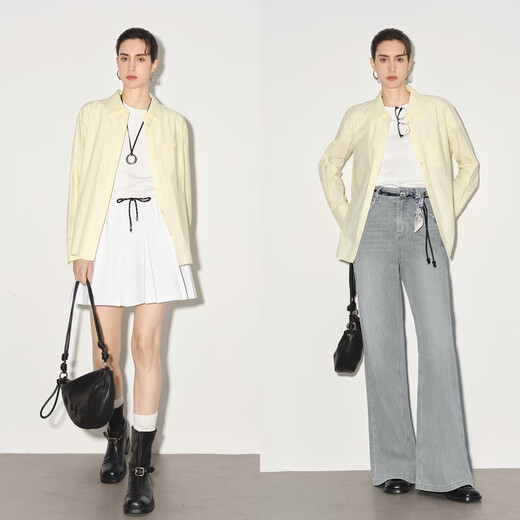 Eifini eifini shirt 1G3120231 moon yellow S