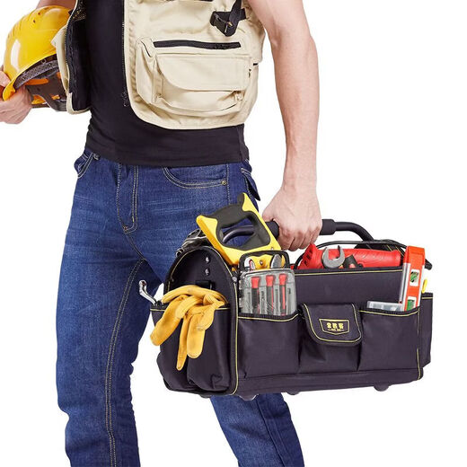 Ye Yu Tool Basket Woodworking Tool Box Portable Extra Thick Special Electrician Bag Portable Crossbody Dual-use Tool Bag Tool Basket Type A