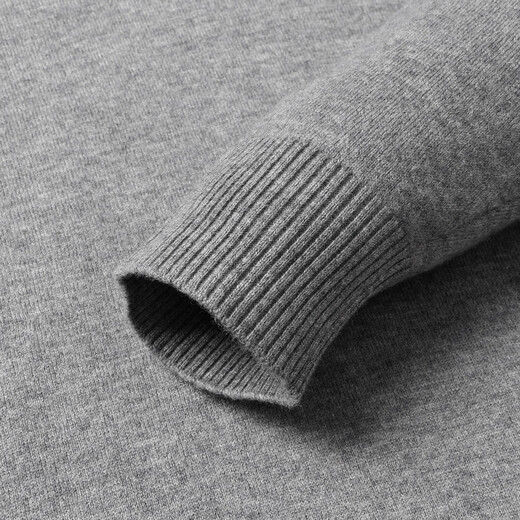 Bosssunwen British style spring recommendation elegant temperament skin-friendly soft lapel T-shirt solid color versatile men's cardigan light gray M