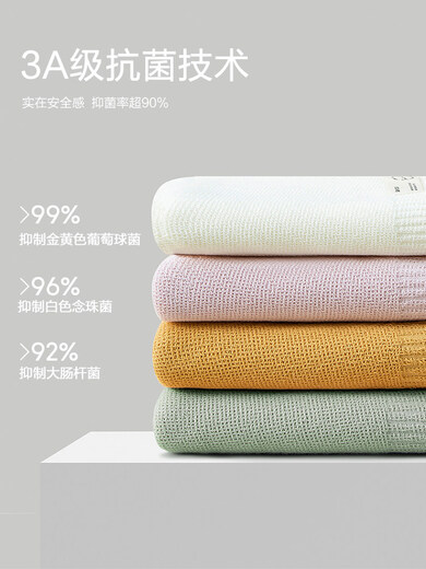 Sanli gauze bath towel for men and women pure cotton household water-absorbent and quick-drying 2025 new cotton adult towel three-piece set Anna Pink