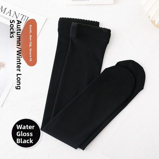 Perfect new fall and winter goose down over-the-knee stockings with warm and nude feel, watery skin tone, 1 pair, one size fits all, medium and thick style for spring and autumn - stockings