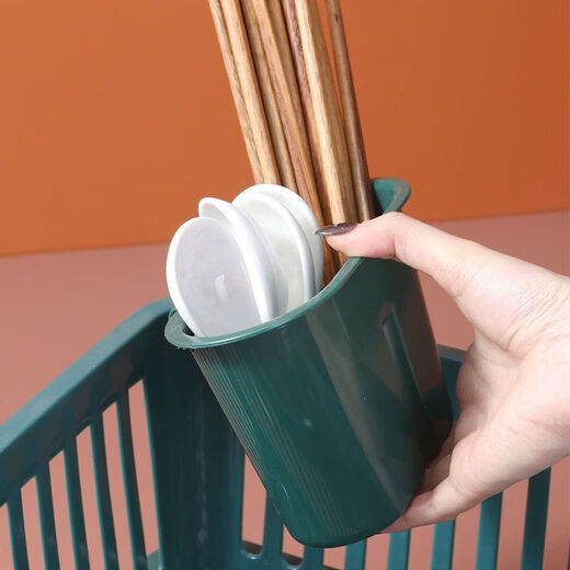 Fantasy Kitchen Large Drain Basket Plastic Cupboard Bowl Box Sink Drain Bowl Rack Tableware Storage Box Cutlery Storage Rack 2023 New Model Milky White Water Discharged from the Front