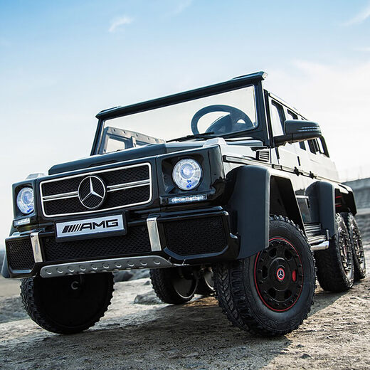 RIK SMITS Mercedes-Benz Big G children's electric car four-wheel remote control off-road car baby toy car can sit in adults and children's car supreme white six-wheel drive + remote control/swing/early education Bluetooth/adult seat + LCD screen 12V14A battery