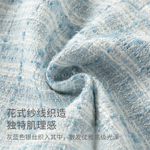 DAVE&BELLA (DAVE&BELLA) Xiaoxiangfeng children's tank top spring new style girls' dress Western-style medium-sized children's skirt little girl's skirt blue ready-made 140 cm (recommended height 130-140cm)