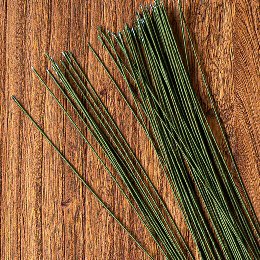 Fantasy fondant wire tool paper package floral art fine wire fondant flower branch cake plug-in ribbon wire 1 meter long 20 pieces