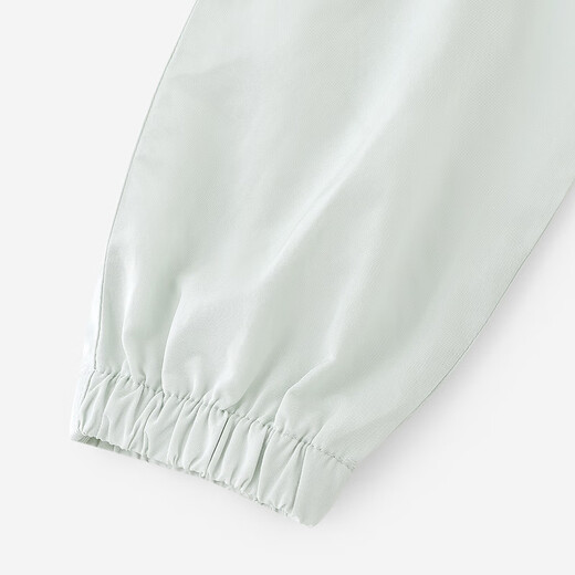 Ying's Haute Couture Series Baby Jumpsuit Baby Hooded Long-Sleeved Harness Spring and Summer Knitted Zipper Romper New Light Green 73cm