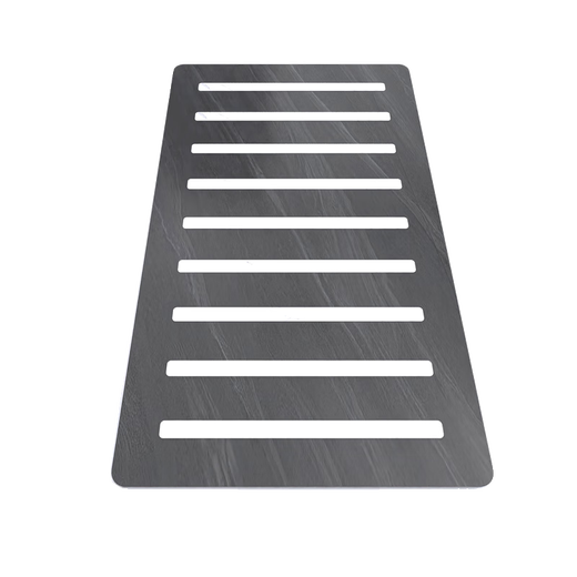 Yunqige sunken slate shower board bathroom shower room non-slip floor stone shower room pedal thickened tile base upgraded 15mm thick Armani gray flat model square price