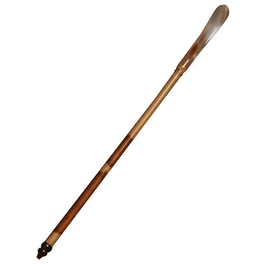 Baohui Huapin Red Xiangfei Bamboo Inlaid Flower Horn Tea Dial Old Material Red Xiangfei Tea Spoon Bamboo Tea Steak Tea Ceremony Parts Six Gentlemen No. 60