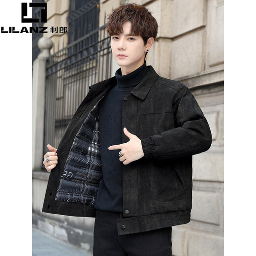 LILANZ пуховик мужской осенне-зимний 2025, новый бренд одежды, утолщенная теплая зимняя одежда, свободная и красивая одежда для мальчиков, высококачественная черная L