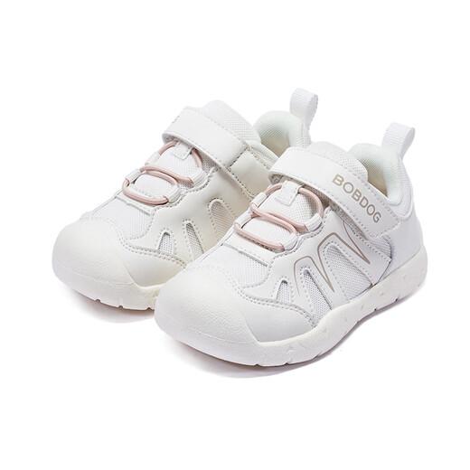 Babudou children's shoes 2026 spring mountain style baby toddler shoes for boys and girls functional shoes non-slip wear-resistant children's shoes white 26 spring new 19 inner length 12.5cm, suitable for feet 12cm long