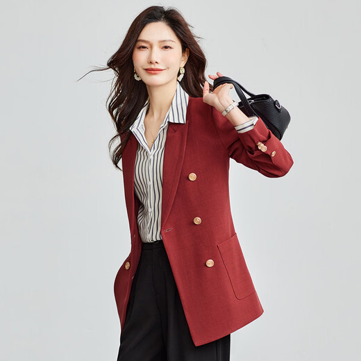 TERRE BLEUE temperament and high-end small suit jacket for women 2026 spring and autumn new commuting loose and versatile slim suit top