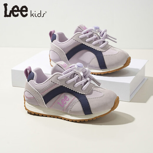 Lee Children's Shoes Spring New Children's Low-top Running Shoes Girls' Versatile Anti-Slip Sports Shoes for Boys X0068 Purple 29 Recommended Foot Length 179mm