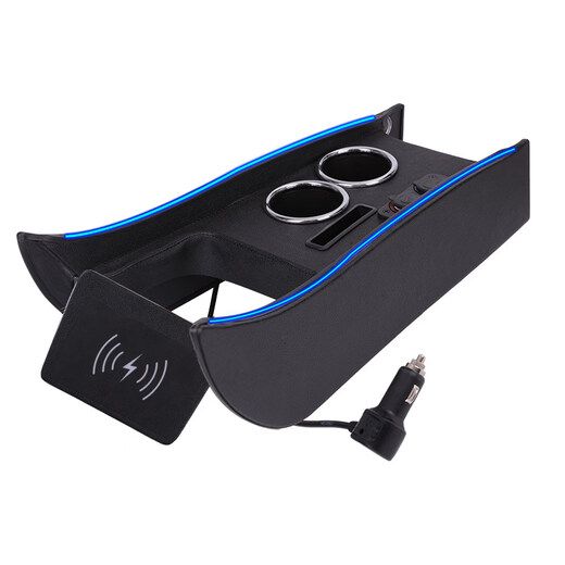 Yu Feifan is suitable for Volkswagen Tiguan L armrest box modification, special purpose Yue central armrest box 24 Tiguan x central control accessories basic model mobile phone fast charging_mobile phone slot