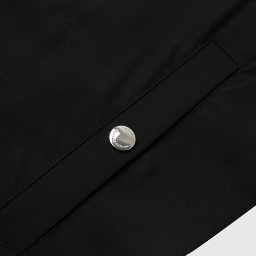 C N C men's Outlet logo printed mesh breathable CNC hooded jacket men's spring and summer trend light luxury zipper jacket black 46 /XS/(165/84A)