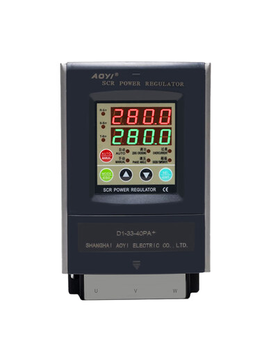 Thyristor three-phase power regulator digital display multi-function temperature control 40A 75A 90A moving phase voltage regulator controller D1-33-40PA