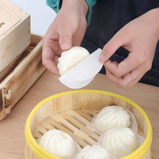 Fantasy steamer paper non-porous steamed bun paper non-stick round square paper baking paper round 9cm/10,000 sheets (20 copies)