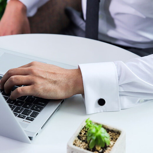 KFLK (KFLK) simple and versatile French shirt cufflinks for men, light luxury custom shirts, business gifts, cuff buttons, sleeve nails with engraving K166