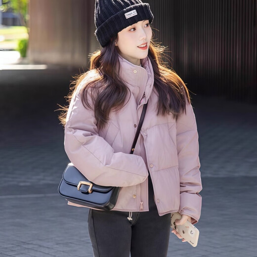 Playboy (PLAYBOY) Korean short down jacket 2026 winter new thickened sweet duck down little man's bread coat official flagship sky blue down jacket S