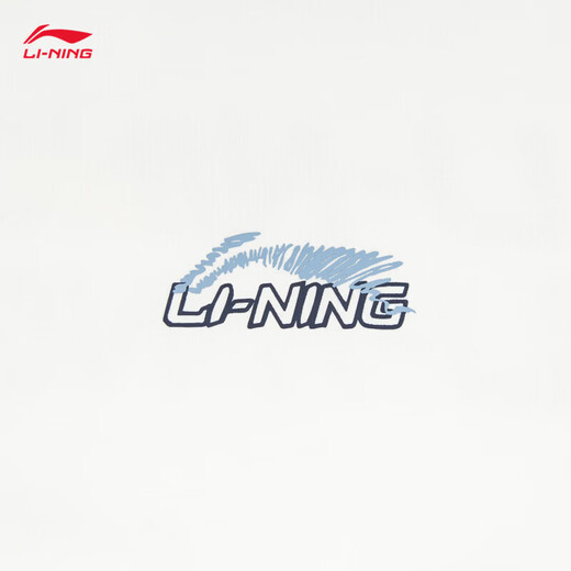 Li Ning Spring Boys' Tops 2026 New Youth Trend Raglan Long Sleeve Children's Round Neck Pullover Children's Clothing White/Gray Indigo/Gray Indigo 165 cm