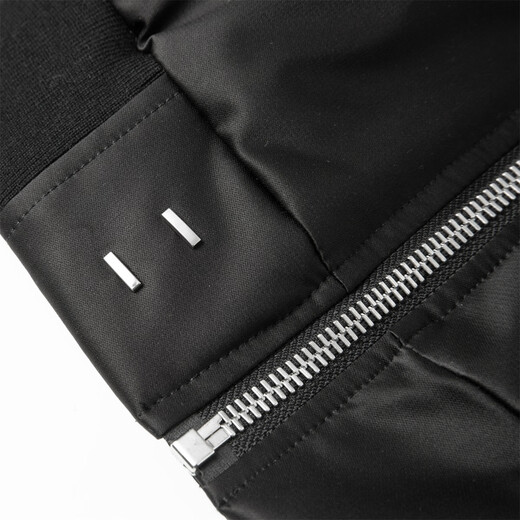 GROUND ZERO shopping mall same style removable knitted hat couple 90 white duck down baseball style down jacket black M