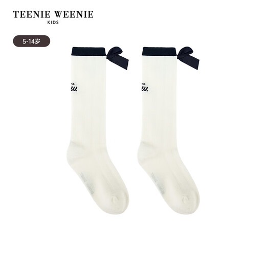 Teenie Weenie Kids Bear Children's Clothes 26 New Girls Sweet College Bow Mid-calf Socks Light Pink One Size L