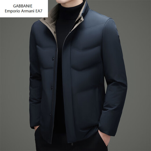 Emporio Armani EA7 Armani 2026 Зимний новый пуховик мужской короткий универсальный утепленный холодный куртка для папы среднего возраста повседневный утиный черный 2XL 185