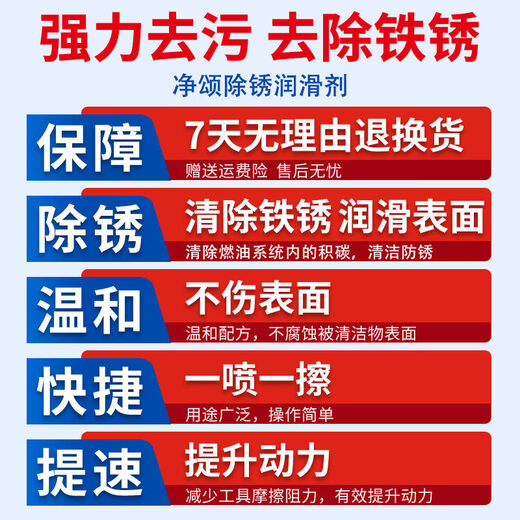 Full box of bolt loosening agent, metal rust removal spray, rust removal artifact, screw anti-rust lubricant, stainless steel, 24 bottles