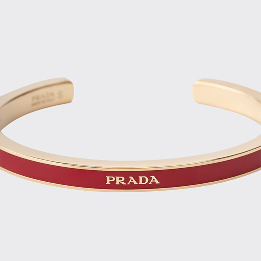 PRADA/Prada Gift Women's Metal Bracelet Fire Engine Red/Gold S