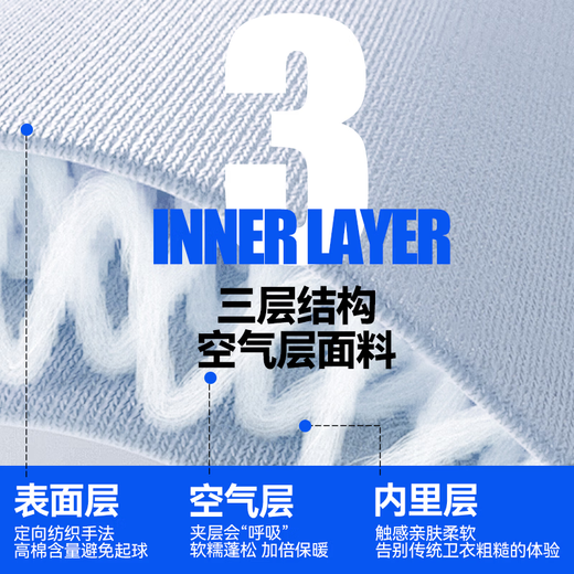 Guirenniao children's sweatshirt spring 2026 new boys' round neck sports tops spring and autumn big children's spring knitted pullover white/G orange line mark lower right + G Guirenniao orange silicone K 110