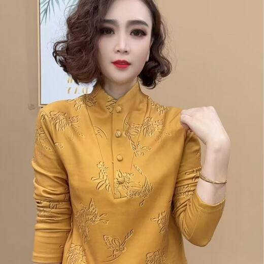 Added velvet and thickening 2026 winter new fashion temperament stand-up collar warm double-sided velvet versatile base layer same style in shopping malls pink XL size recommended 90-110 Jin Jin equals 0.5 kg