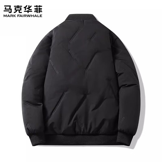 MARK FAIRWHALE Hong Kong style retro casual down jacket men's 2026 spring new loose warm simple fashionable cold-proof top haze blue official authentic M recommended 90-110Jin Jin equals 0.5 kg