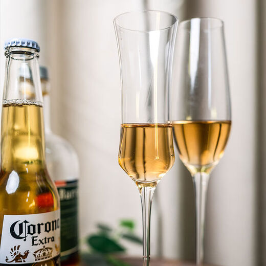 JOJOSLPD wine set champagne glass crystal glass household high-foot cleaning 2 romantic champagne glasses