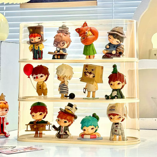 Yusenyi Pop Mart display box Ono Little Prince series blind box storage display stand popmart figure dust box Blind box display stand x single layer 2 pieces Blind box display stand x single layer 2 pieces