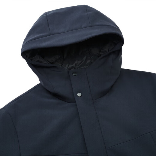 Jiumuwang counter model-cold-proof hooded down jacket for men to keep out the cold and keep warm duck down lining business classic shopping mall same style blue slim version AK5D51627 L 170/92A(48) down filling capacity-66g