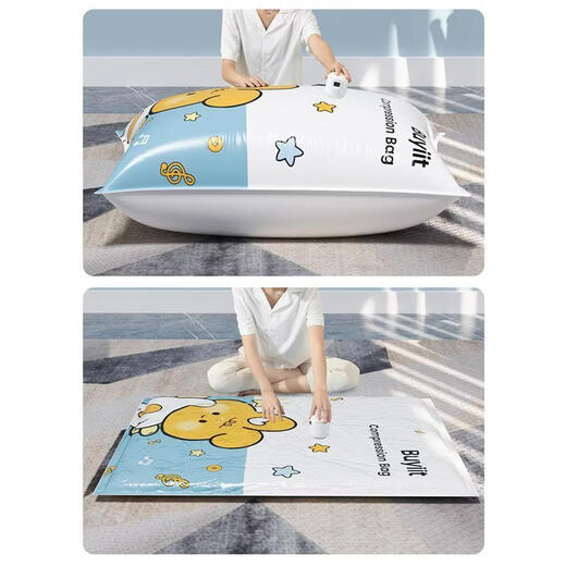 Yusenyi Clothes Storage Bag Vacuum Compression Bag Thickened Clothes Quilt Artifact Household Quilt Down Jacket Special Bag Manual Air Pump Set (Applicable to 99 Compression Bags on the Market) Combination Recommendation 2 Extra Large + 2 Extra Large + 2 Large + 2 Medium