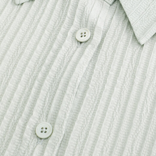 YOUNGOR (YOUNGOR) shirt women's 2026 spring and summer young women's long-sleeved shirt silk plain shirt store same style light green YLFC131003SQF 36 (160/84A)