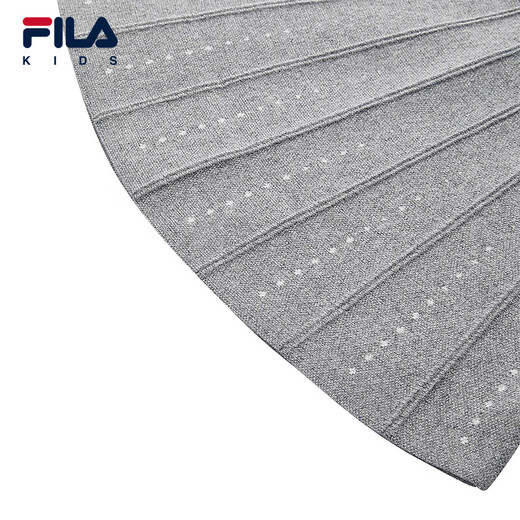 FILA children's clothing short skirt 2025 winter new style casual and comfortable woolen skirt for girls, middle and large children, dark ink gray-MG 110