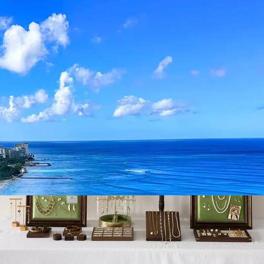 Yusenyi Standing Retro Photo Frame Jewelry Display Rack Wall-mounted Jewelry Necklace Earrings Bracelet Jewelry Counter Stall Display Soft Pack Jewelry Display Frame Medium Size Can Be Wall-Hung Can Stand 1 Floor