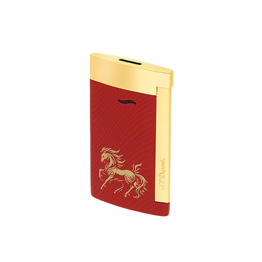 S.T.Dupont French Dupont lighter SLIM7 ultra-thin Zodiac Year of the Horse limited windproof lighter for boyfriend - 27080 27080 - Year of the Horse limited edition red gold