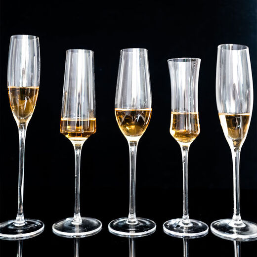 JOJOSLPD wine set champagne glass crystal glass household high-foot cleaning 2 romantic champagne glasses