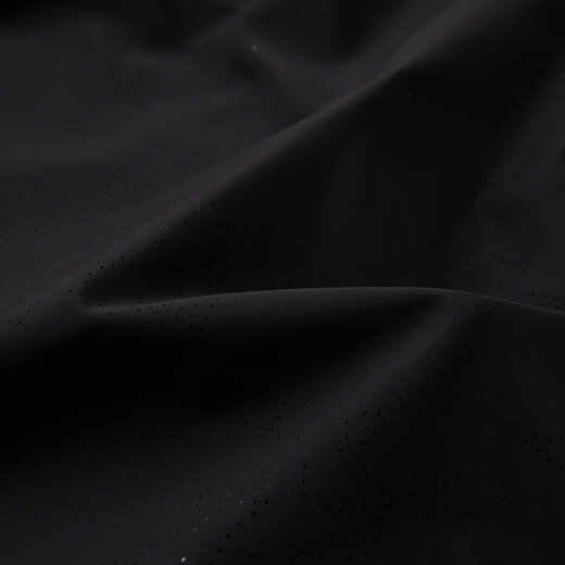 C N C men's Outlet logo printed mesh breathable CNC hooded jacket men's spring and summer trend light luxury zipper jacket black 46 /XS/(165/84A)