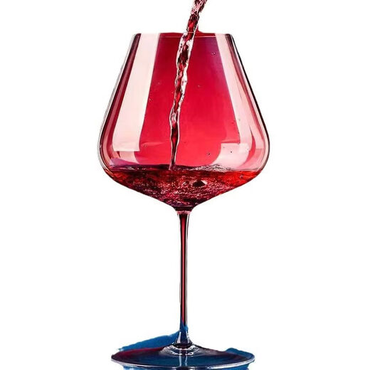 Pupan red wine glass and white wine glass one-piece set crystal glass red stem foreign wine goblet style 6146 red and black stem wine glass 648