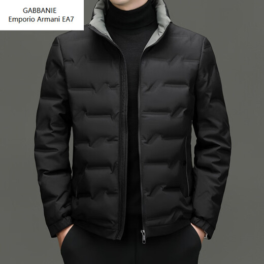 Emporio Armani EA7 Armani autumn and winter new short 90 white duck down jacket for young and middle-aged men's loose warm casual short clip gray green XL 180