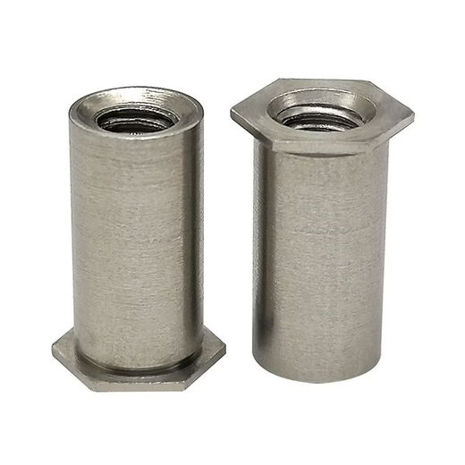Sailotou stainless steel through hole pressure riveting stud hexagonal sheet metal pressure riveting nut column pressure plate stud SOSM2M25M5M6M8 SOS-M2-71000 bottom hole 4 points 2