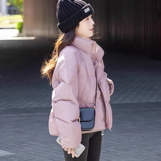 Playboy (PLAYBOY) Korean short down jacket 2026 winter new thickened sweet duck down little man's bread coat official flagship sky blue down jacket S