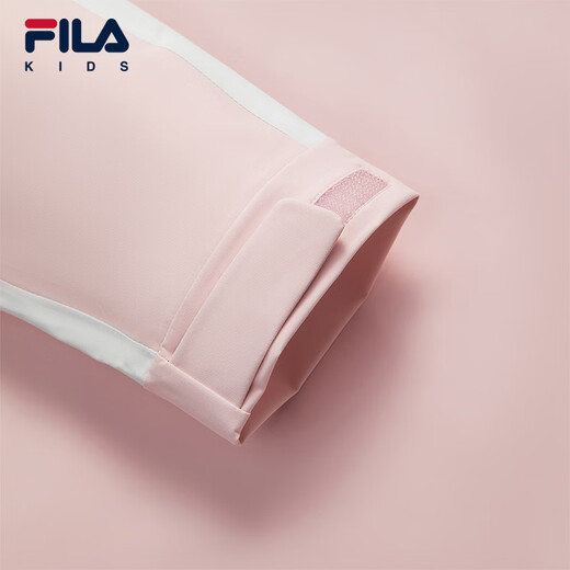 FILA children's clothing jacket 2026 spring new style girls' outdoor sports hooded top for middle and large children red pink-PK 130
