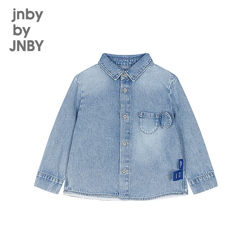 Jnby by JNBY new Jiangnan Buyi baby shirt 26 spring baby YQ2210640 958/denim light blue 90cm