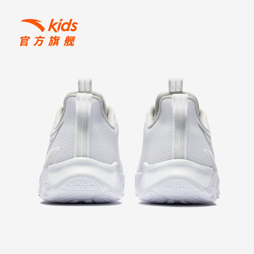 ANTA Children's Sports Shoes for Men and Women, Medium and Large Children's Shoes 2026 Spring and Summer New Breathable Knob Technology Bow Speed ​​4.0 Running Shoes 26 New - Miwang Anta White-9 40/25cm