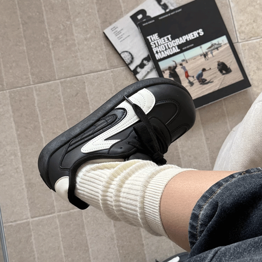 Woodpecker Hong Kong style white shoes for women 2026 spring new sneakers soft sole versatile lightweight casual shoes comfortable non-slip sports shoes black 36 (230mm)