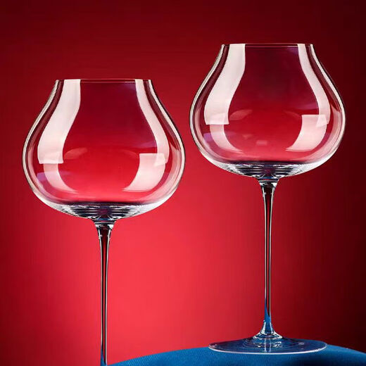 Pupan red wine glass and white wine glass one-piece set crystal glass red stem foreign wine goblet style 6146 red and black stem wine glass 648